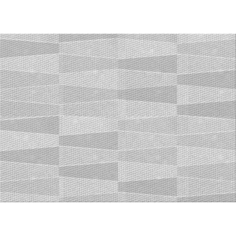 Tapis 100% à motifs lavables à la machine 2989 WSH-PAT1489-GRY, Rectangle 8 pi x 12 pi