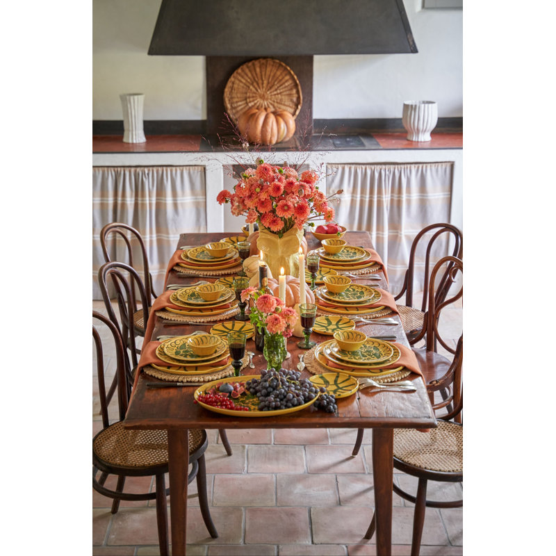Amalfi Dessert Plate - Mustard - 9.1", Mustard