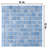 Fountain Square Blue 12" x 12" Porcelain Mosaic Floor and Wall Tile