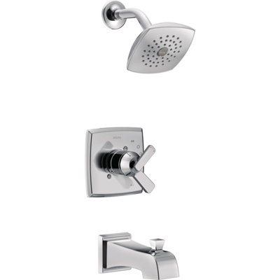 Garniture de robinet de baignoire et douche à pression équilibrée avec moniteur Ashlyn