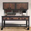 3-Piece Industrial Garage Storage Set with 72 in. Rolling Workbench & 2 Wall Cabinets