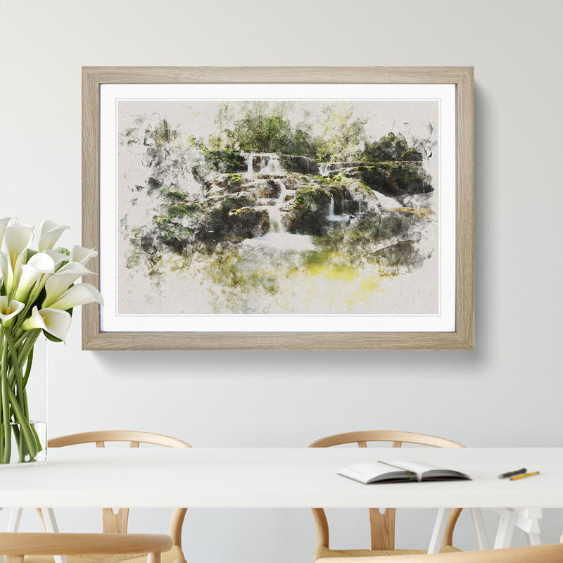Forest Stream Vol.2 - Framed Print, Oak, 48cm H x 65cm W x 2cm D