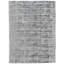 Silk Striped Area Rug in Gray/Black-36049590