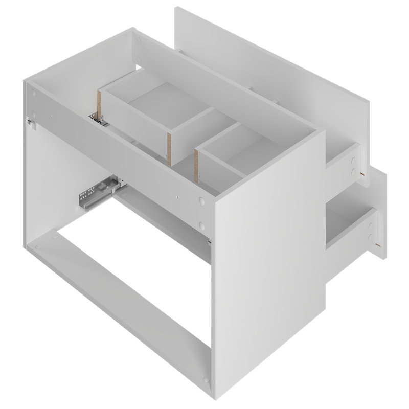 Arashel 81mm Bathroom Vanity with Basin, Grey