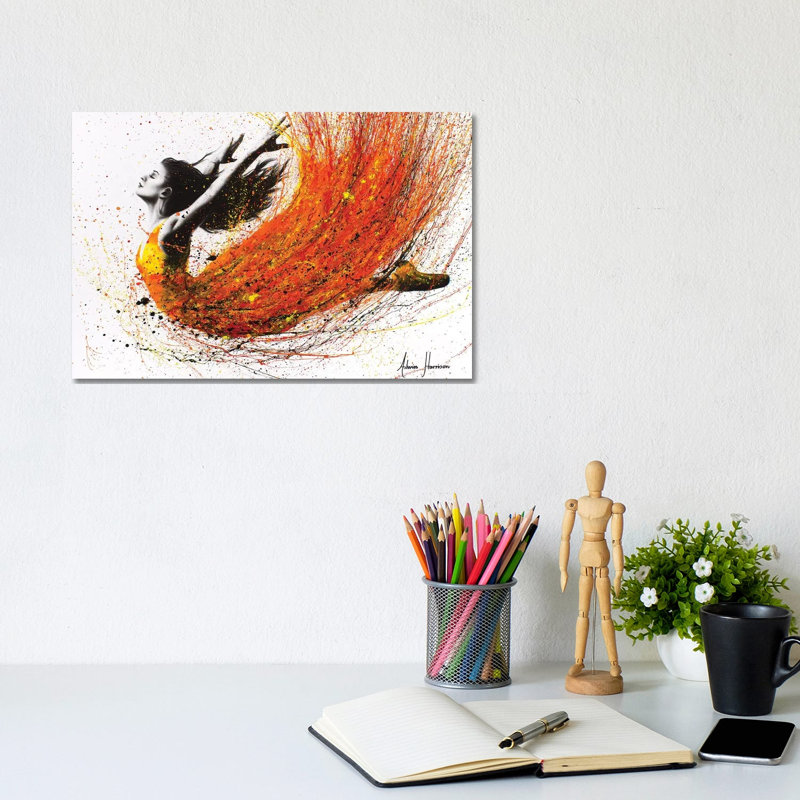 Night Fire Dance by Ashvin Harrison - Print on Canvas, 20.32cm H x 30.48cm W x 1.91cm D, Wrapped Canvas