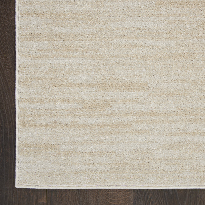 Tapis intérieur / extérieur ivoire / beige Nourison Essentials, Carré 9 pi