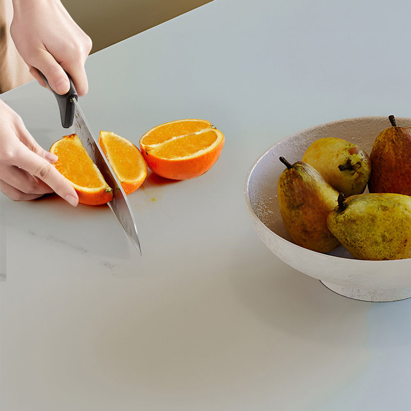 Table de salle à manger en frêne, H 29,53 po x L 70,87 po x l 35,43 po, Tanné