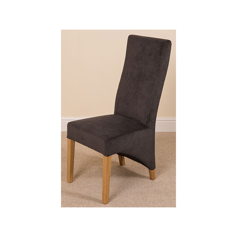 Millicent 48cm H Fabric Upholstered Side Chair, Black