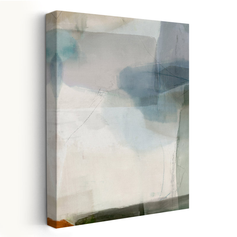Doux géométrique II - art abstrait de formes géométriques mixtes, H 24 po x l 16 po