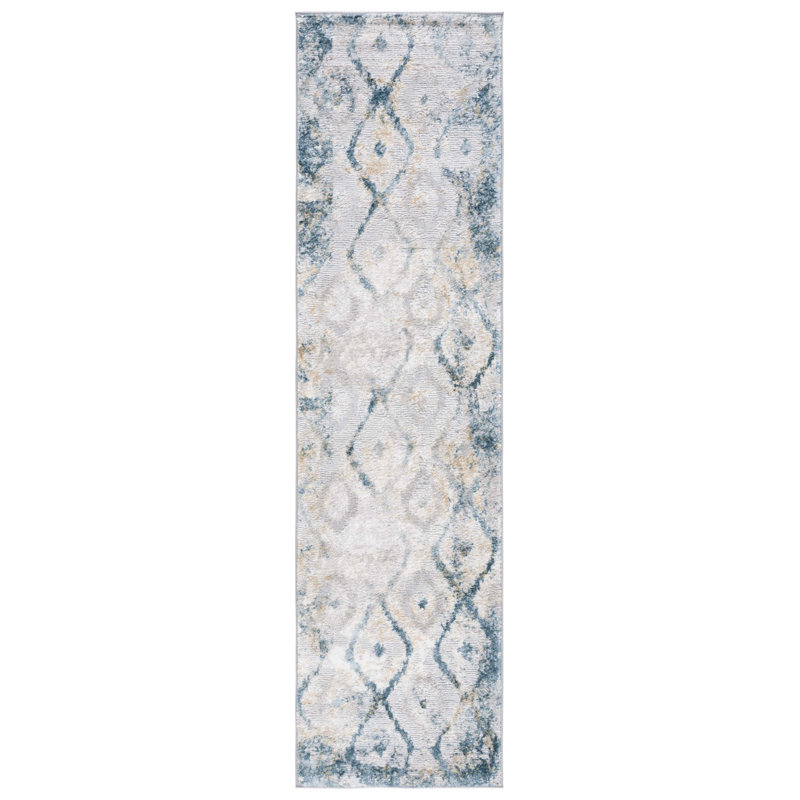 Carballido 500 Performance Abstract Rug, Runner 2' x 8'