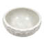 Bol rond en marbre ciselé moderne pour la décoration de la cuisine - Pièce maîtresse décorative contemporaine pour la décoration intérieure - 18 cm