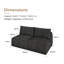 Canapé modulaire en chenille Boneless-1623630241