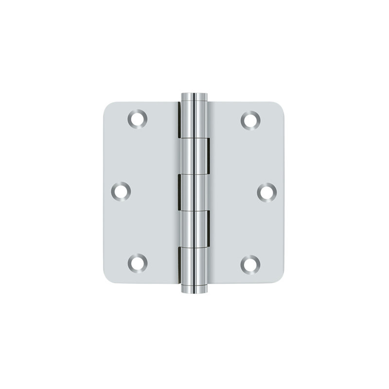 102'' x 102'' Butt Bearing Hinge, Polished Chrome