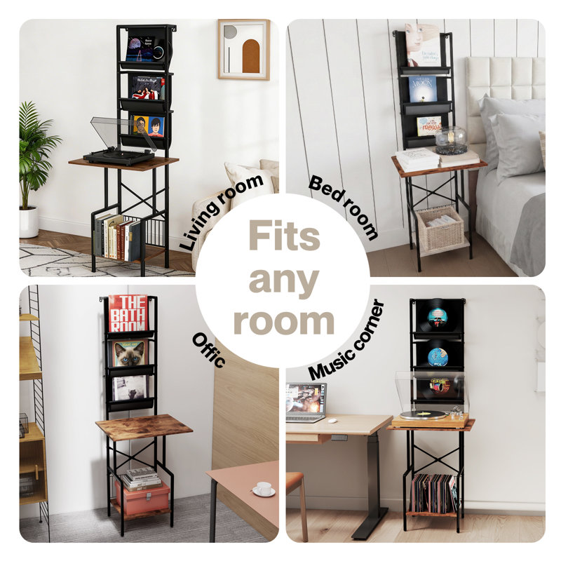144 cm H Media Shelves
