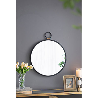 24" X 27" Black Frame Mirror - Contemporary Accent Piece For Living Room, Bedroom, Foyer, Entryway, Enhances Room With Reflective Natural Wall Entryway Modern Minimalist Design, Reflects To Brighten