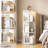 3 Tier Rotating Bookshelf, 360° Rotating White Bookcase for Small Spaces, Corner Bookshelf For Bedroom, Living Room, Study Room-736273591