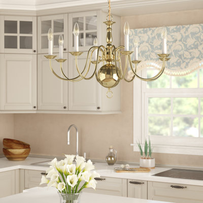 Benedetto 8 - Light Steel Classic / Traditional Chandelier