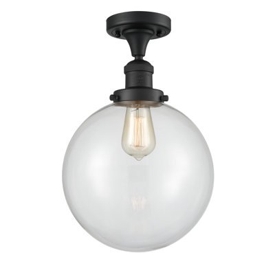 Clementina Glass Semi Flush Mount