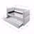 1Pc Modern Daybed Pull Out Trundle Button Tufted Nailhead Trim Bedroom Living Room Furniture-1695933593