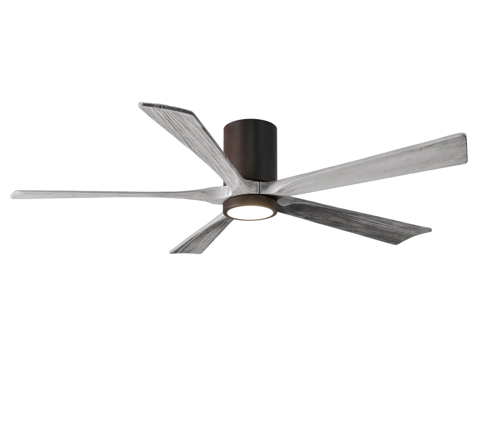 Irene 5 - Blade LED Ceiling Fan with Light Kit Included, Textured Bronze, Barn Wood Tone, 60"