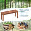 Banc de pique-nique en bois Nayoun
