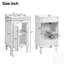 Armoire de salle de bain de style français avec rangement, lavabo en céramique, tablette réglable, charnières à fermeture douce pour les petits espaces-562050474