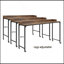 Bureau polyvalent au-dessus du lit avec hauteur réglable, pieds en métal avec roulettes, table de lit 1pc, table d'ordinateur portable pour le lit, table de petit déjeuner-2051418501
