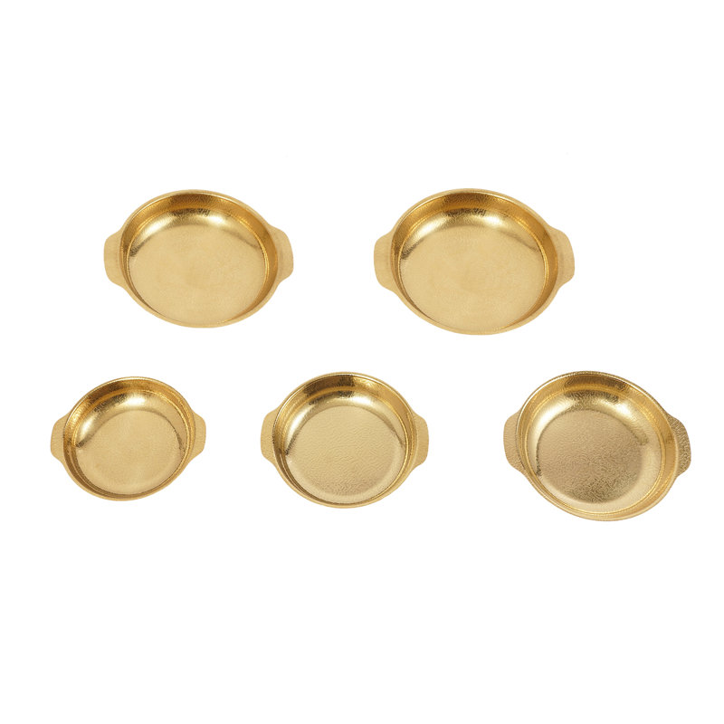 Plat à tarte en acier inoxydable 5 pièces