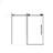 Frameless Shower Door, 1/4 "(6 Mm) Clear Tempered Glass, Explosion Proof Film, Stainless Steel Handle-115606788-115606790