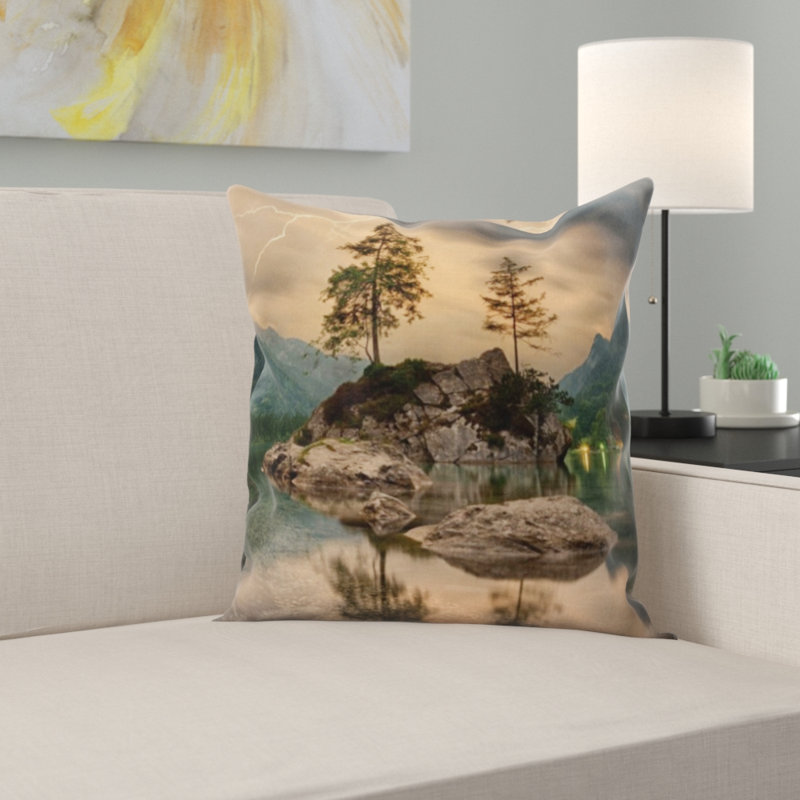 Microsuede Throw Pillow