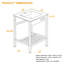 24" W x 18" D x 35" H Ceramic Rectangular Console Sink Bathroom Sink with Overflow