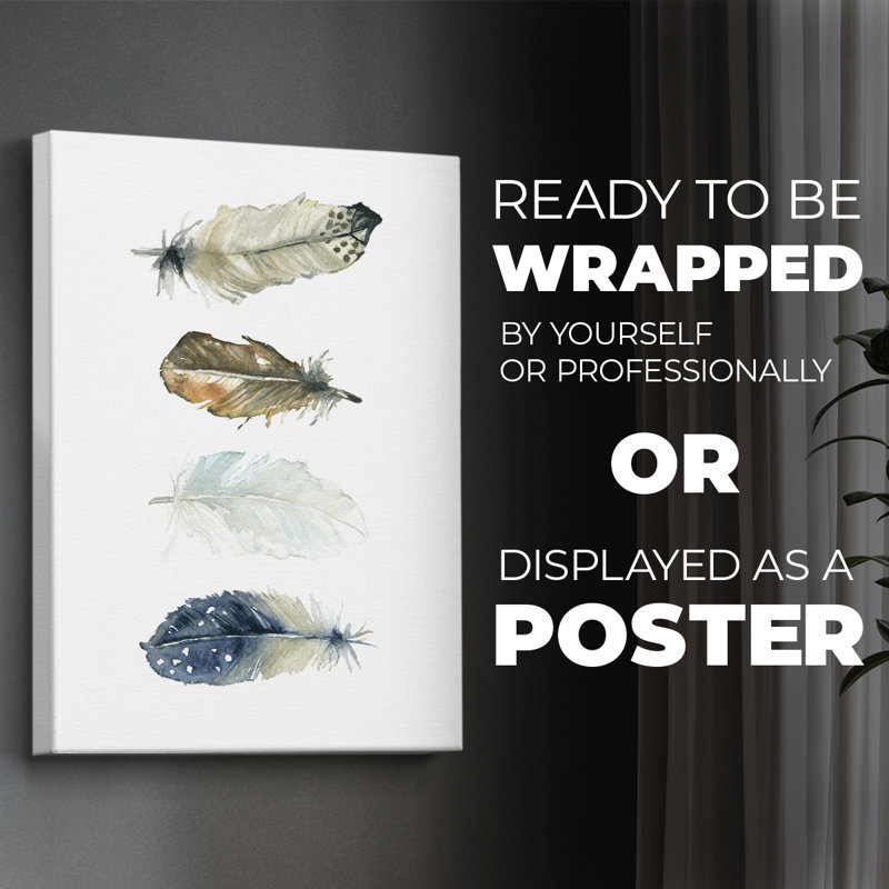 Feather Collection -Canvas Print Only - NOT FRAMED, 27" H x 18" W