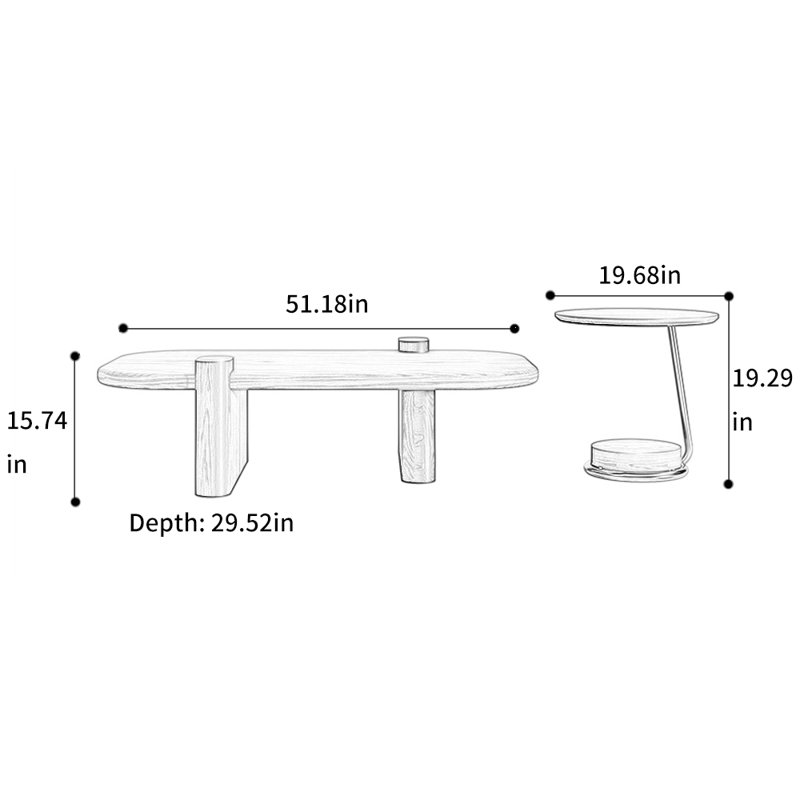 Creative Square Coffee Table