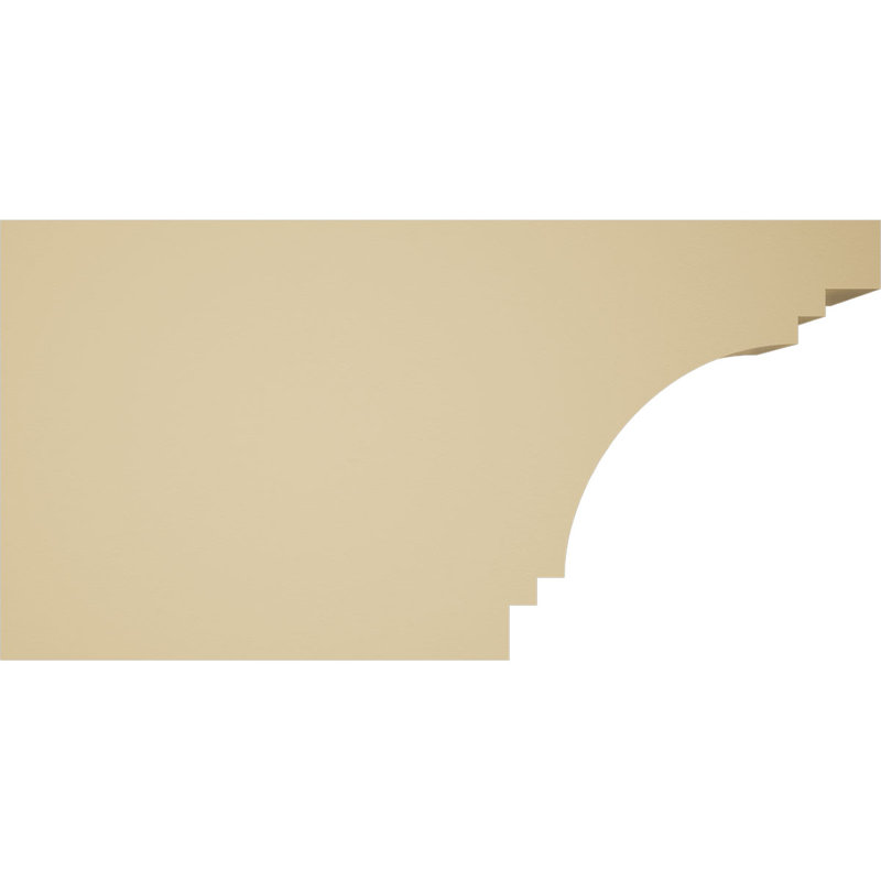 Pescadero Signature Urethane Rafter Tail, Primed Tan, 6" H x 12" W x 3" D