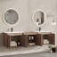 Meuble-lavabo double 72 po avec lavabo en céramique et conception sans poignée 72 po-126172210