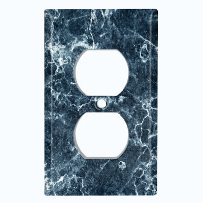 Patterned 1 - Gang Duplex Outlet Standard Wall Plate