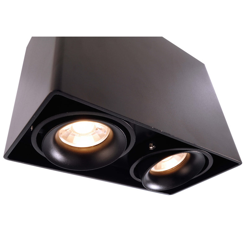 Mona LED Flush Mount, Black
