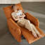 Fauteuil inclinable rotatif à 360 ° polyvalent en similicuir-418631462