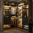 Freestanding Closet System with Drawers and Mirror-307756265