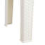 Table d'appoint carrée en plastique pour terrasse, 17,75 po, blanc-1536166539