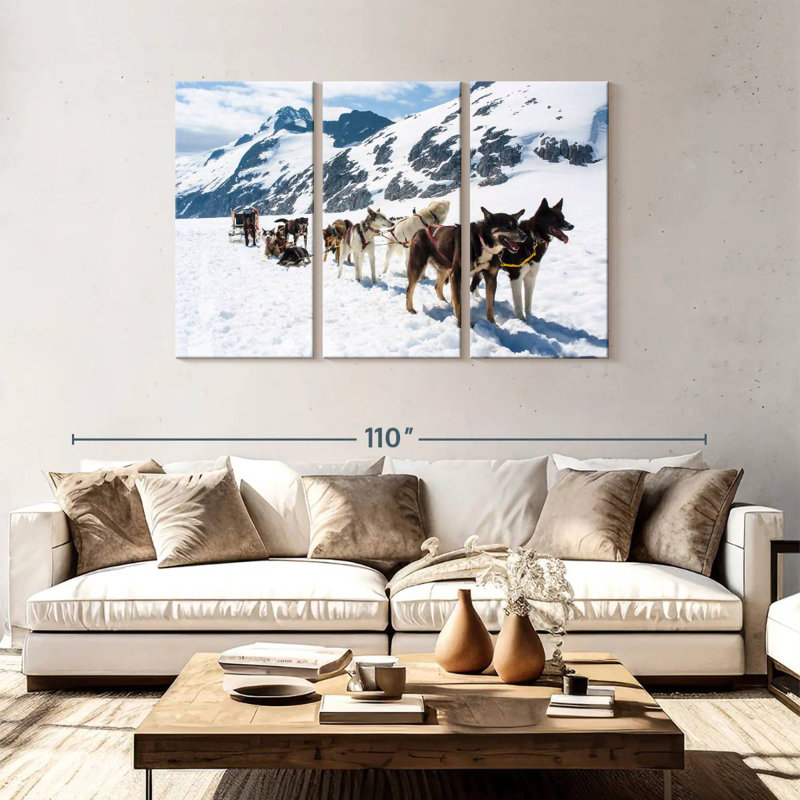 Brampt Alaska Dog Sledding, 48" H x 74" W