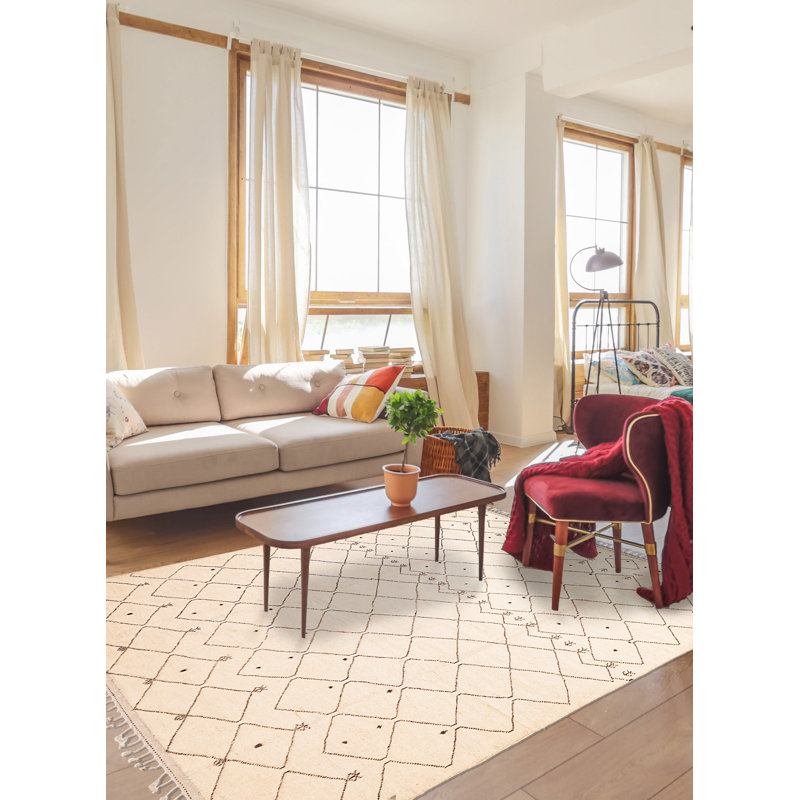 Tapis crème 6 pi 11 po x 9 pi 6 po Marrakech