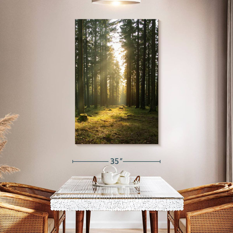 Forêt allemande de Kerrick au printemps, H 51 po x l 34 po