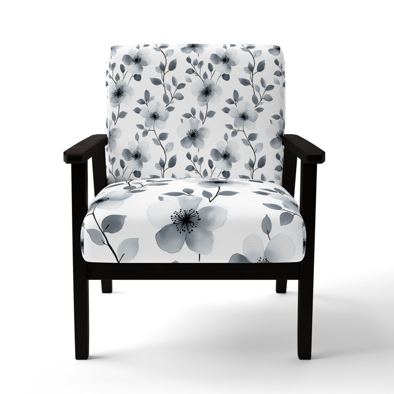 Chaise rembourrée moderne avec accoudoirs gris anthracite doux, Accoudoirs carrés noirs