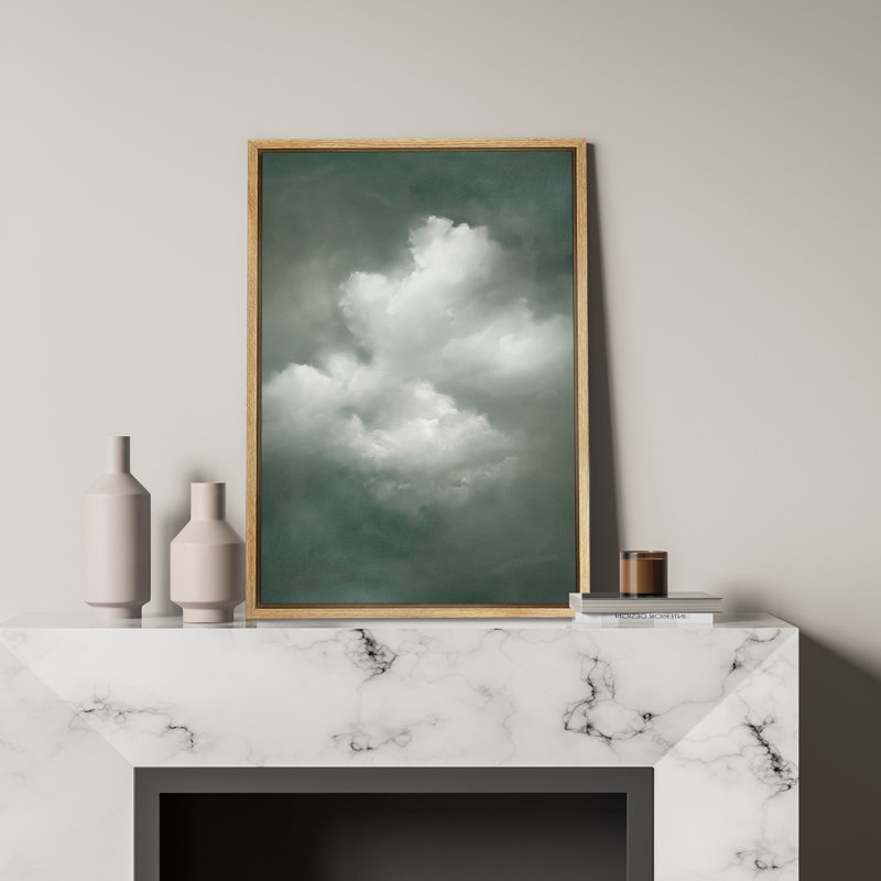 "Cloud formation", impression sur toile - décor de ciel atmosphère pour chambre ou salon, H 36 po x l 24 po, Naturel