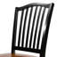 Chaise de salle à manger 2 pièces de style transitionnel avec pieds tournés