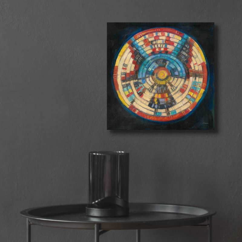 «Kachina Basket» par Carol Rowan, H 12 po x l 12 po x P 0,13 po