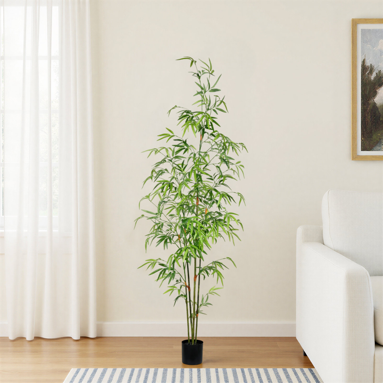96" Bamboo Tree in Pot, 60" H x 20" W x 20" D