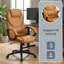 Ergonomic Swivel Chair, Adjustable Height, For Office, Telework, With Silent Castors, 28.7" L X 27.6" W X (44.1"-48" H)-2033562165