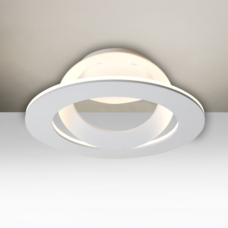 Besa Cue Flush Mount, White